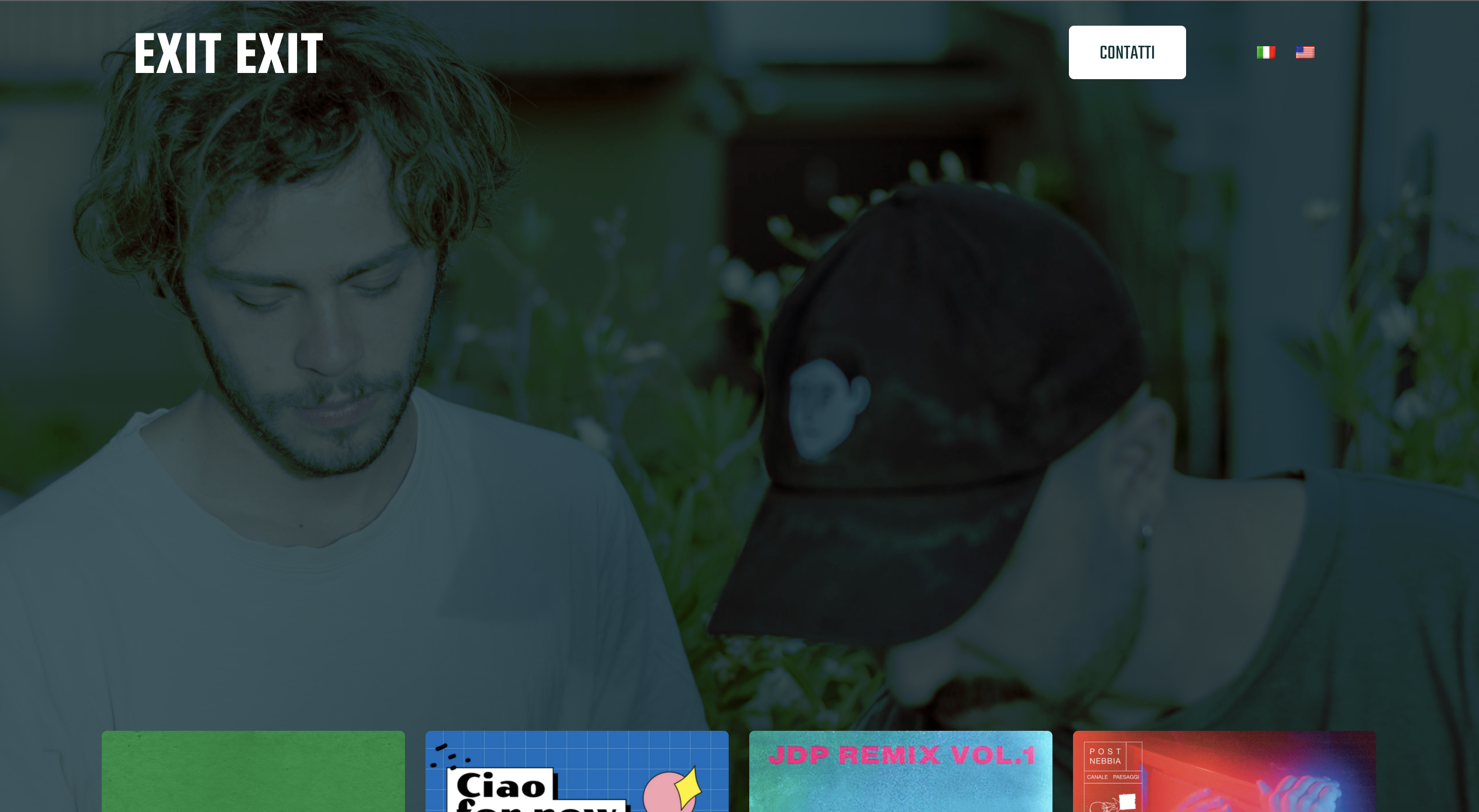 Screenshot del sito exitexitmusic.com
