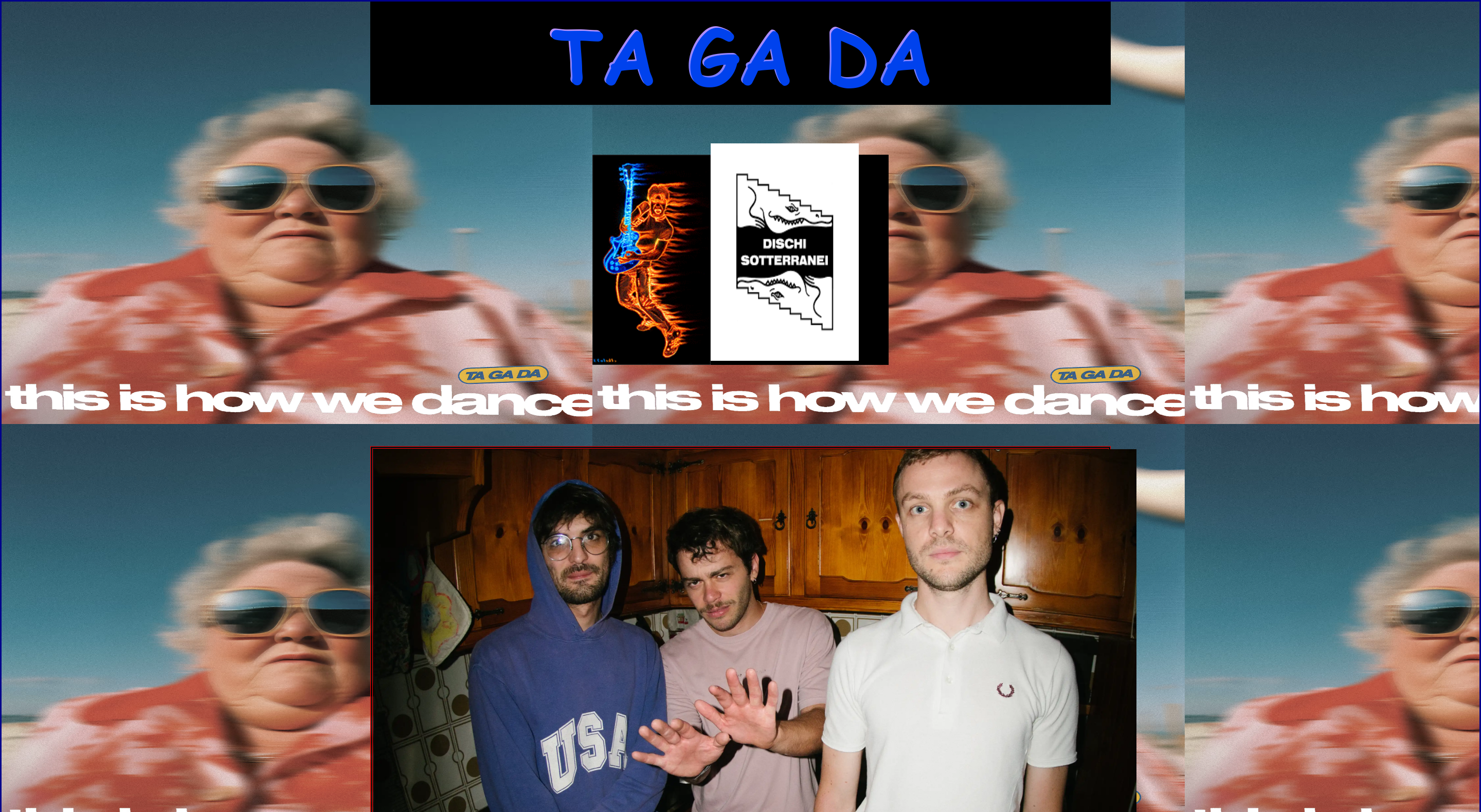 Screenshot del sito tagada.band